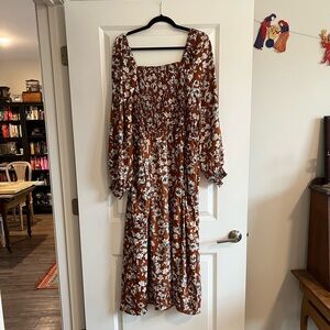 La Linge x Target Floral Long Sleeve Dress Size 1X